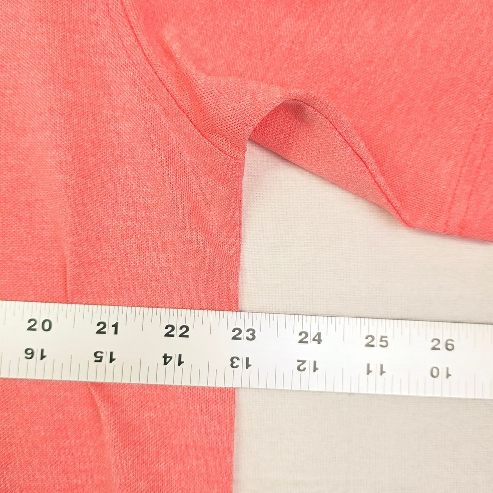 FootJoy Polo Shirt Mens Large Coral Pink‎ Pelican Logo Lisle Short Sleeve Golf - Picture 7 of 9